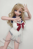Elsababe - Kim 150cm/4ft 11 Medium Breast Movable Jaw Silicone Sex Doll