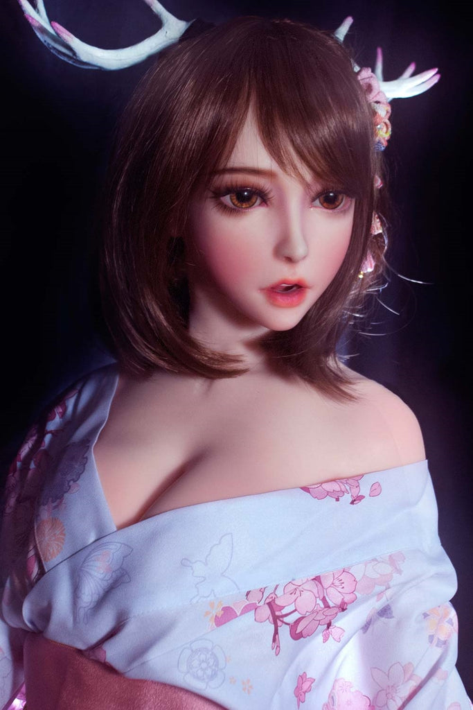 Elsababe - Dona 150cm/4ft 11 Medium Breast Movable Jaw Silicone Sex Doll