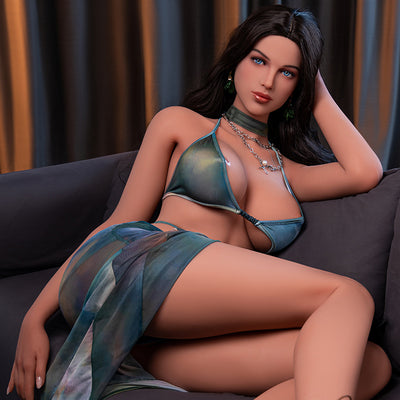 Leah-169cm/5ft 7 Large Breast Silicone Head Sex Doll