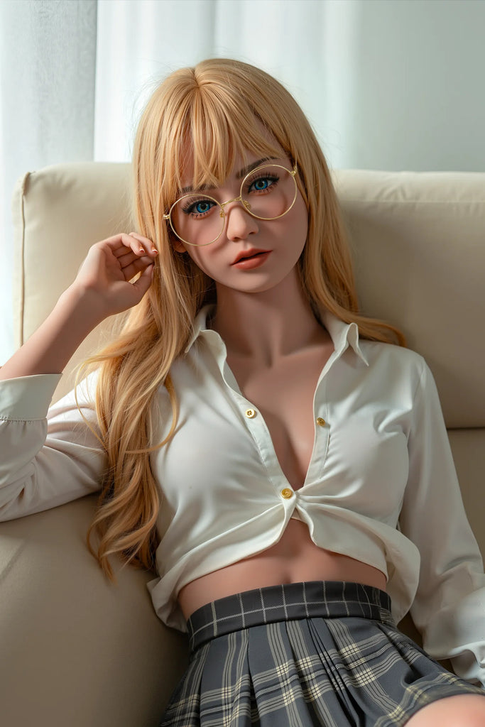 Aibei Dolls - Minda -  150cm /4ft 11 Youthful Vitality Sex Doll With Blonde Curly Hair (Customized)