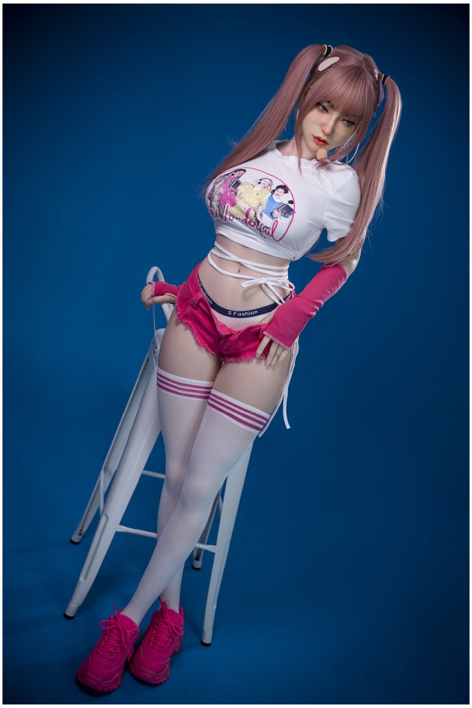 Orange In - Many 158cm/5ft 2 Medium Breast Movable Jaw Silicone Sex Doll