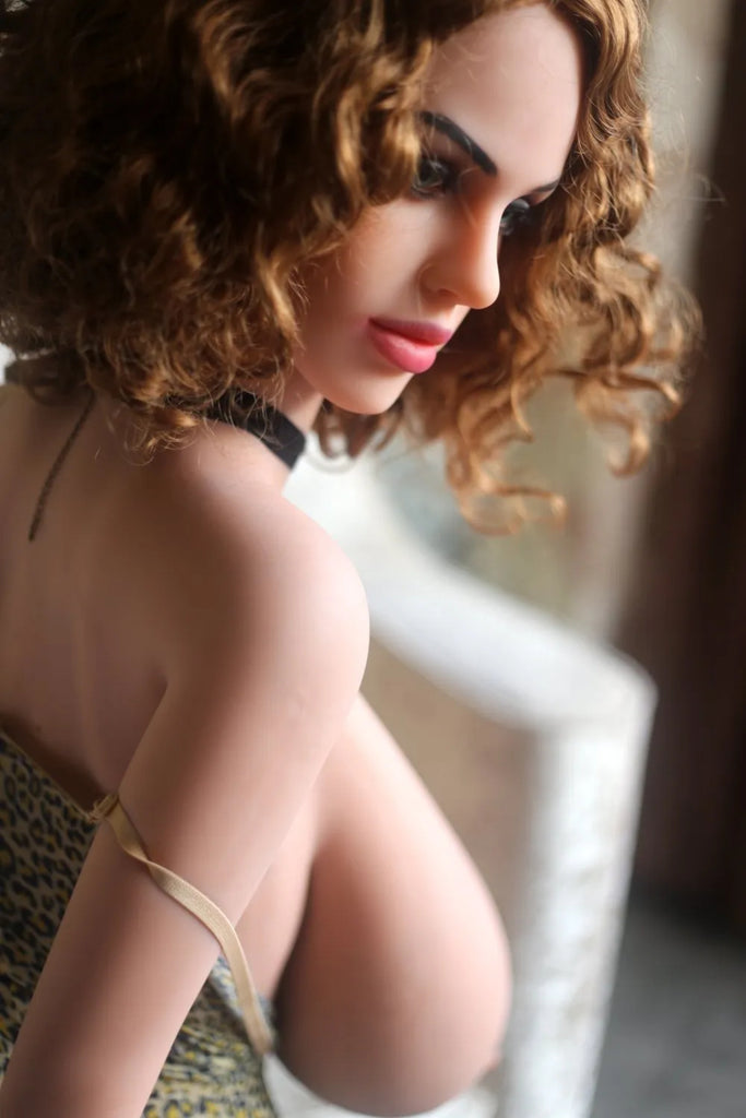 SY Doll - Jerica 156cm /5ft2 Huge Papaya Breast Sex Doll With Blonde Curly Hair ( In stock US)