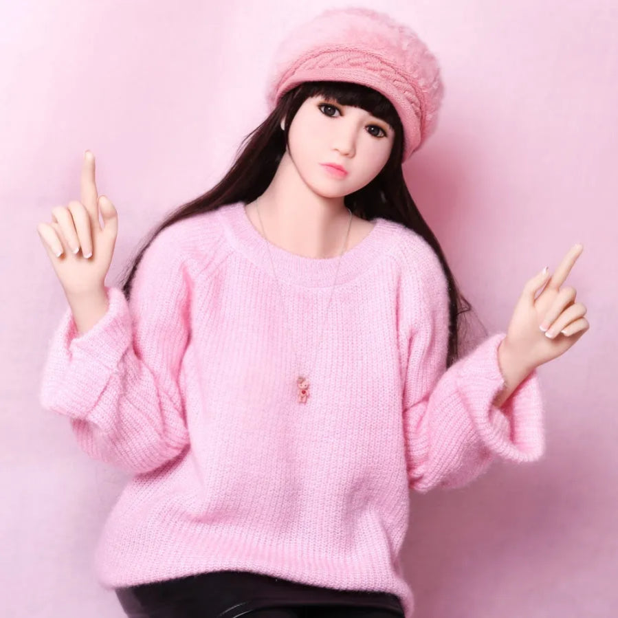 SY Doll - Bernadette 5ft1/155cm Ultra Cute Flat Chest TPE Sex Doll With Black Hair(Customized)