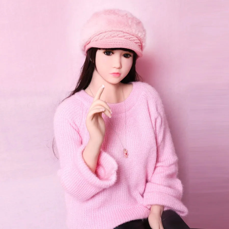 SY Doll - Bernadette 5ft1/155cm Ultra Cute Flat Chest TPE Sex Doll With Black Hair(Customized)