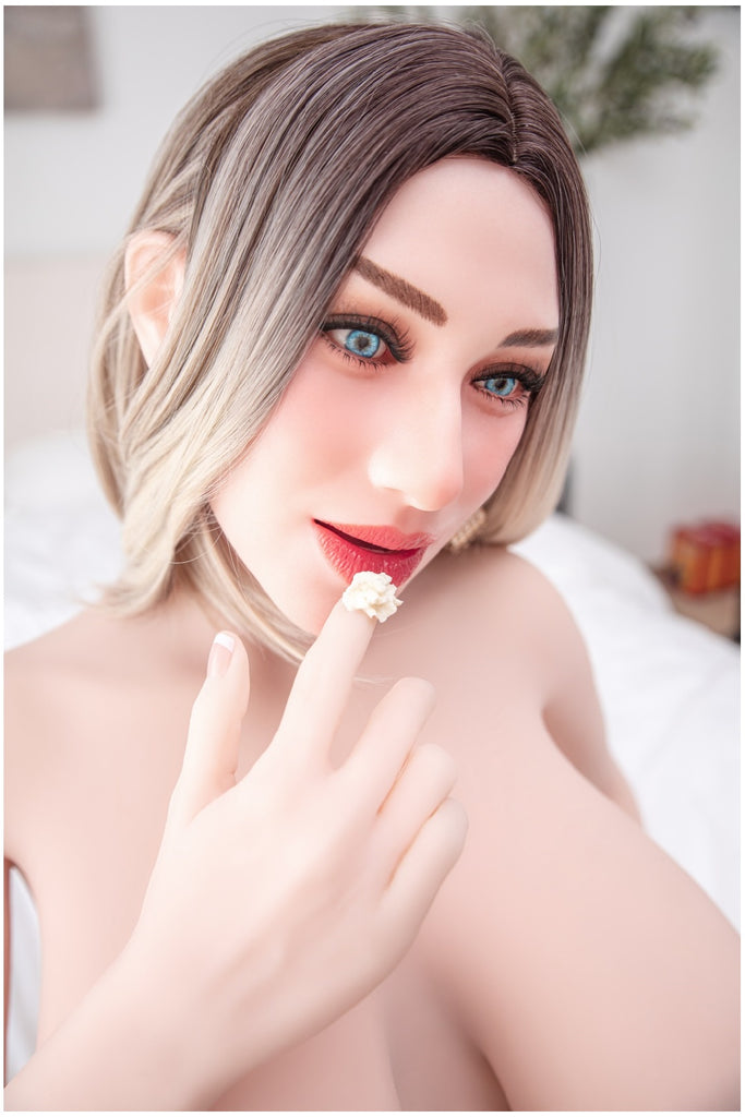 Climax Doll - Kacey 159cm/5ft 3 Large Breast Movable Jaw Silicone Head Sex Doll