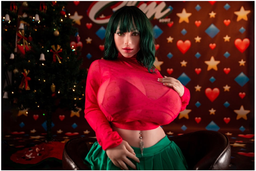 Climax Doll - Courtney 150cm/4ft 11 Huge Breast Torso Movable Jaw Silicone Head Sex Doll (In Stock US)