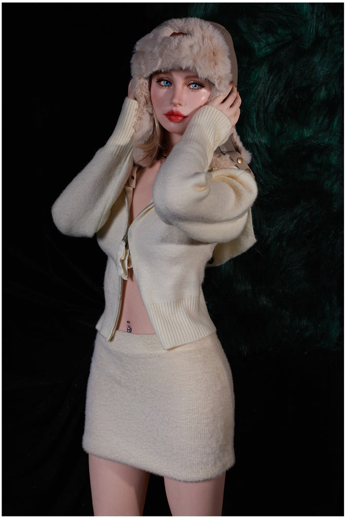 Climax Doll - Lidia 157cm/5ft 2 Small Breast Movable Jaw Silicone Sex Doll
