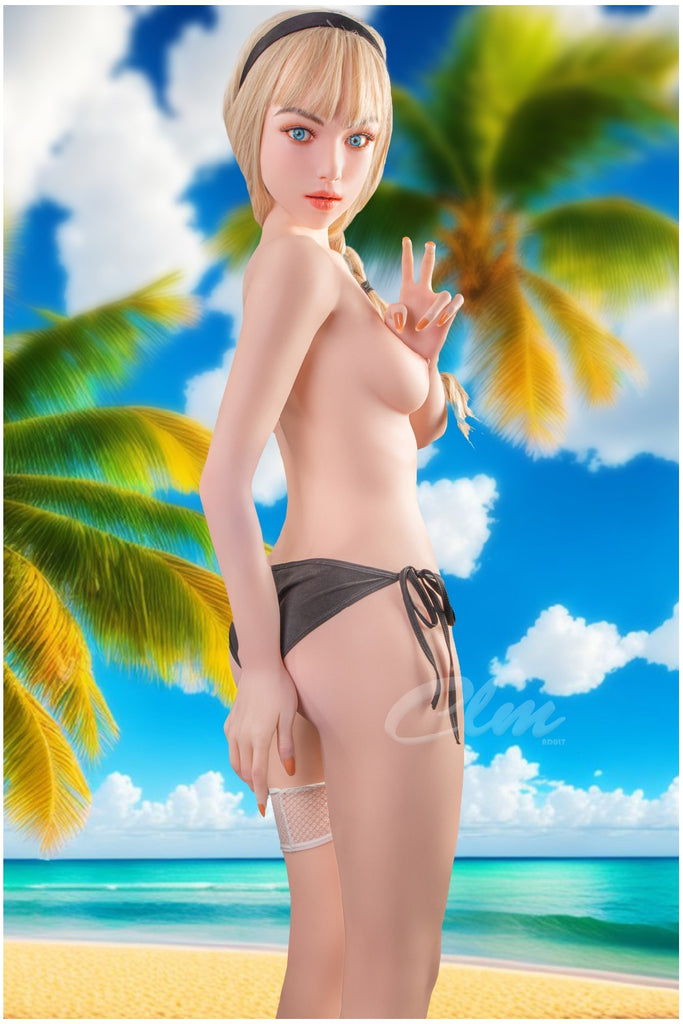Climax Doll - Kymberly 157cm/5ft 2 Small Breast Movable Jaw Silicone Head Sex Doll