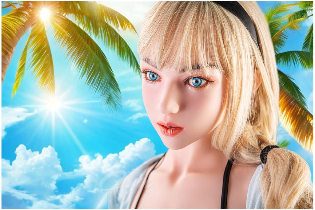 Climax Doll - Kymberly 157cm/5ft 2 Small Breast Movable Jaw Silicone Head Sex Doll