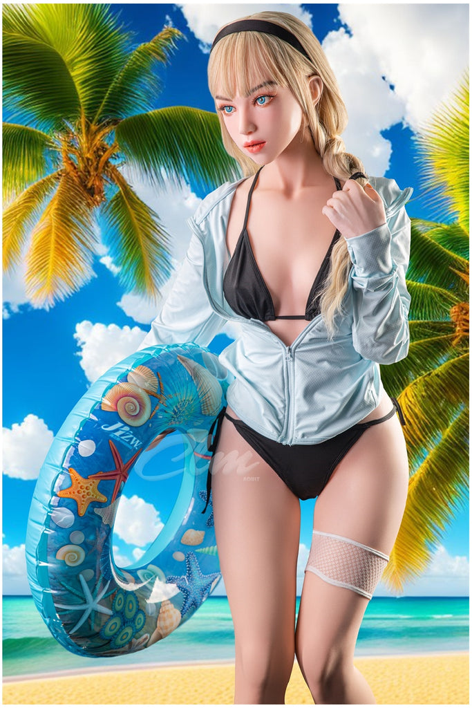 Climax Doll - Kymberly 157cm/5ft 2 Small Breast Movable Jaw Silicone Head Sex Doll