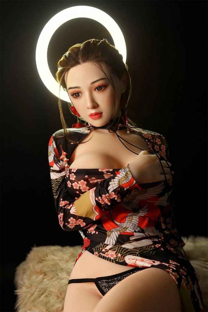 SY Doll - Irina 158cm /5ft2 Small Breast Life-Like Asian Sex Doll With Blonde Hair (Customized)