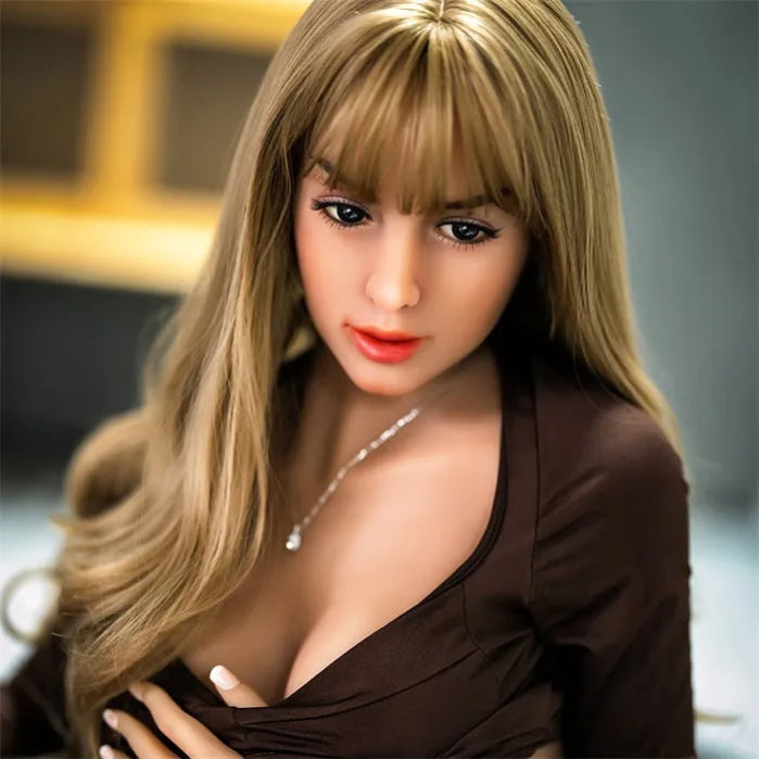 SY Doll - Ivonne 158cm /5ft2 Small Breast TPE Sex Doll With Golden Curly Hair(Customized)