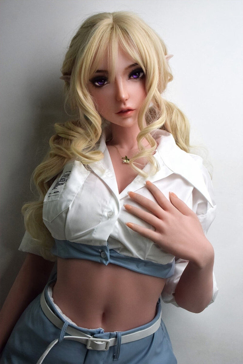 Elsababe - Ciel 160cm/5ft 3 Medium Breast Movable Jaw Silicone Sex Doll