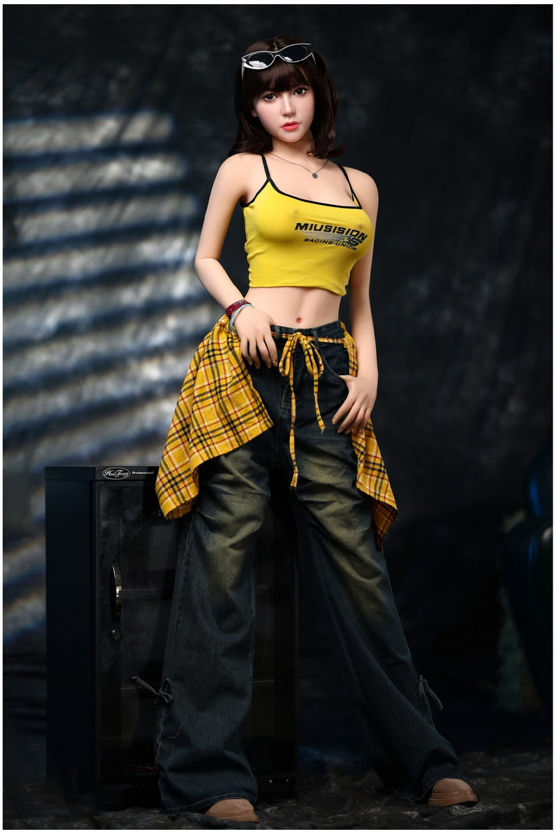 Orange In - Nelda 168cm/5ft 6 Medium Breast Movable Jaw Silicone Sex Doll