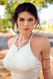 Elaine-172cm/5ft 8 Huge Breast Silicone Head Sex Doll
