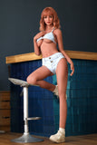 Orange In - Mistie 166cm/5ft 5 Medium Breast Movable Jaw Silicone Head Sex Doll
