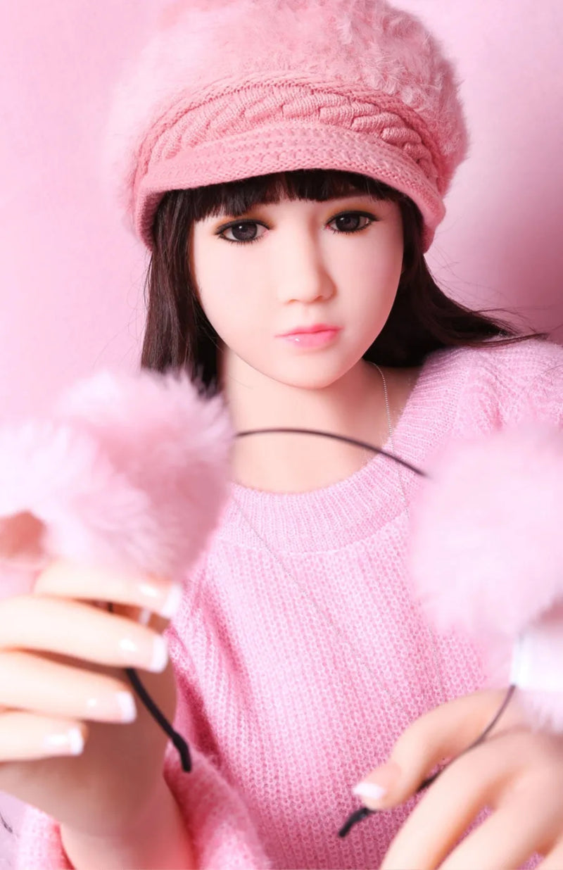 SY Doll - Bernadette 5ft1/155cm Ultra Cute Flat Chest TPE Sex Doll With Black Hair(Customized)