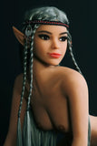SY Doll - Margorie 5ft1/155cm Ultra Flat Chest Elf Sex Doll With Gray Hair (Customized)