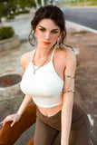 Elaine-172cm/5ft 8 Huge Breast Silicone Head Sex Doll