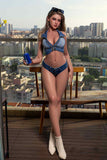 Greta-168cm/5ft 6 Large Breast Silicone Head Sex Doll