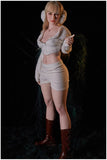 Climax Doll - Maudie 160cm/5ft 3 Small Breast Movable Jaw Silicone Sex Doll