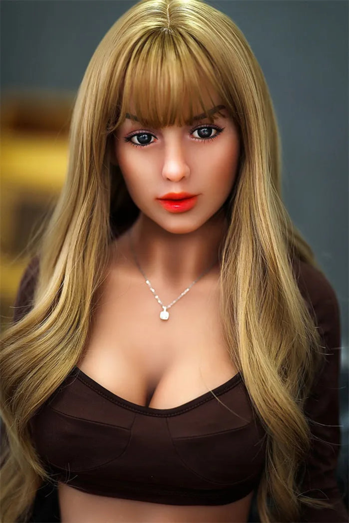 SY Doll - Ivonne 158cm /5ft2 Small Breast TPE Sex Doll With Golden Curly Hair(Customized)